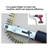 Automatic Multifunctional Handheld Electric Drill Nozzle Adapter Nail Exit Bracket and Chain Nails Kit Household Tools Set 4