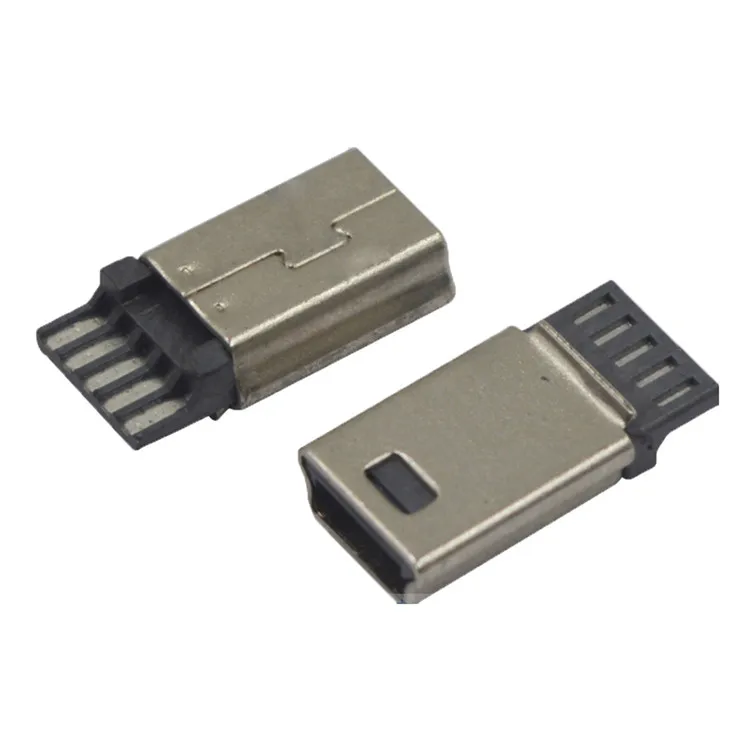 Sincelian 1000 шт. LCP мини USB 5 контактный разъем DIY SMT коннектор серебристого цвета темно-серый док-разъем в розетку Оригинальный мини usb