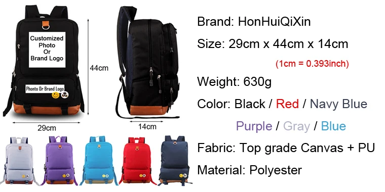 Menino de escola Mochila laptop saco de