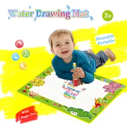 Аква Doodle Mat & 2 PensMagic воды большой Рисунок Живопись Pad Доска для мальчиков и девочек развивать интеллект эскиз обучающие игрушки подарок