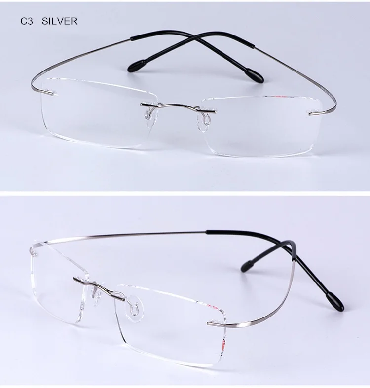 SUMONDY, элегантные очки без оправы для чтения, для женщин и мужчин, классический дизайн, гибкий сплав, дужки CR39, линзы, очки для дальнозоркости R109