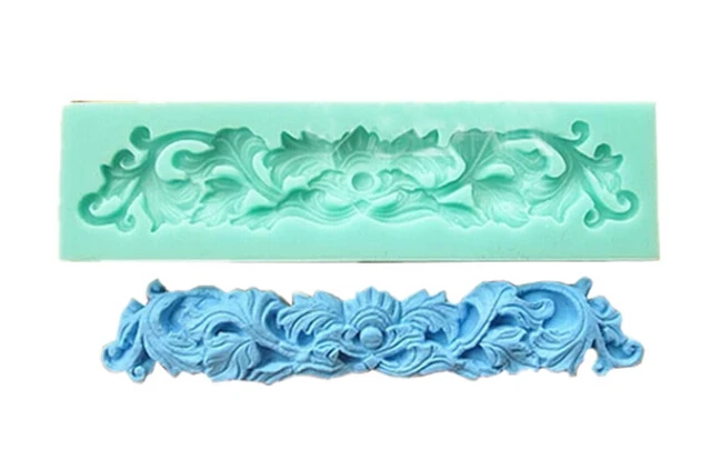 

Free shipping Flower Plant Fondant Silicone Mold Cake Decorating Tools Silicon For Sugar Silicon Lace Mold