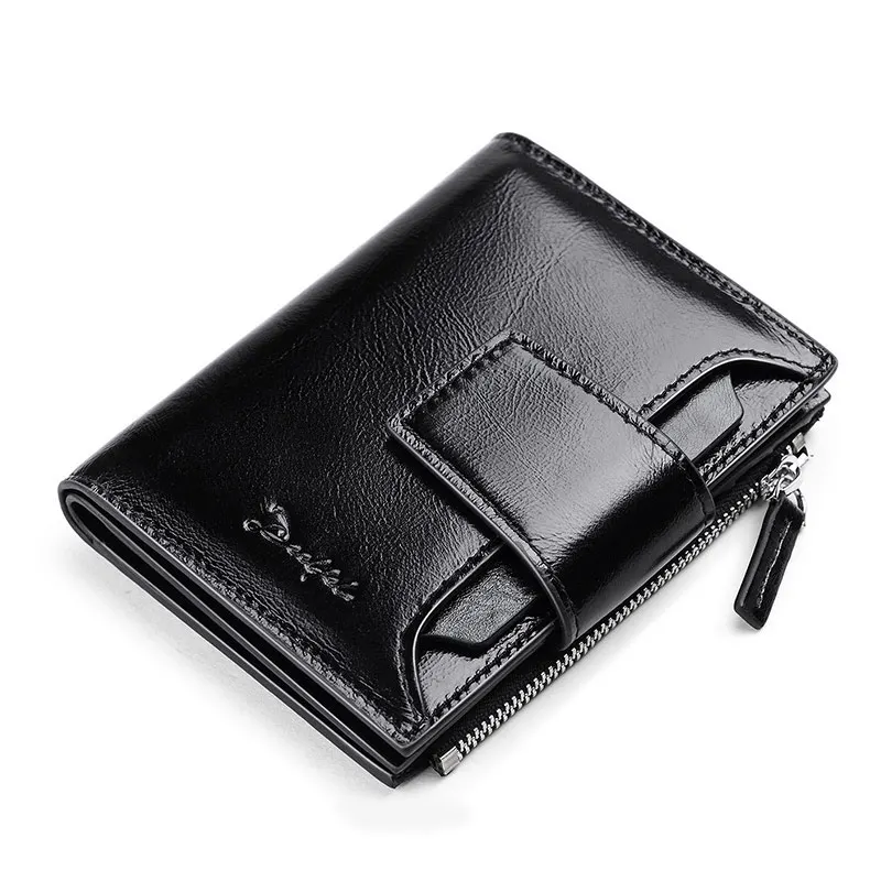

Wallet Genuine Leather Men Wallets Short Coin Purse Small Vintage Wallet Cowhide Leather Card Holder Pocket Purse Men Wallets