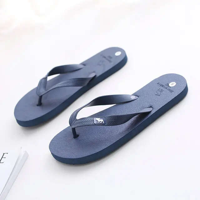 summer fashion soft bottom leisure sandals flip flops women's outdoor beach slippers men flip flops (7)