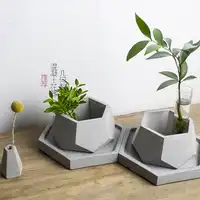 Cement plant flower pot decorative silicone molds concrete molds DIY clay molds gypsum tray mold