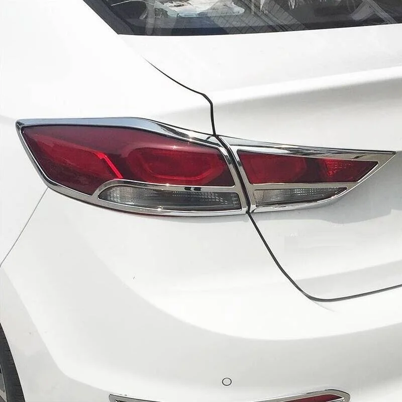 

Car Auto Chromium Modified Body Window Rear Fog Lamp Exterior Fashion Sticker Strip Parts Trim 17 18 19 FOR Hyundai Elantra