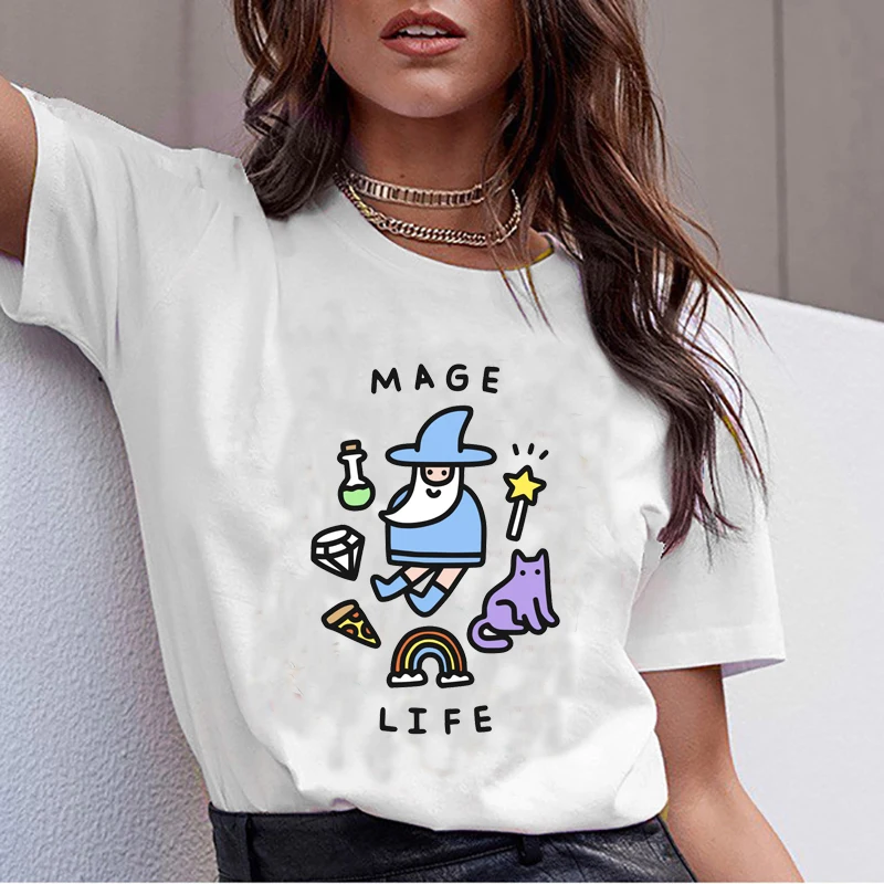 Футболка Magic Life Kawaii женские футболки с графическим принтом Женская забавная