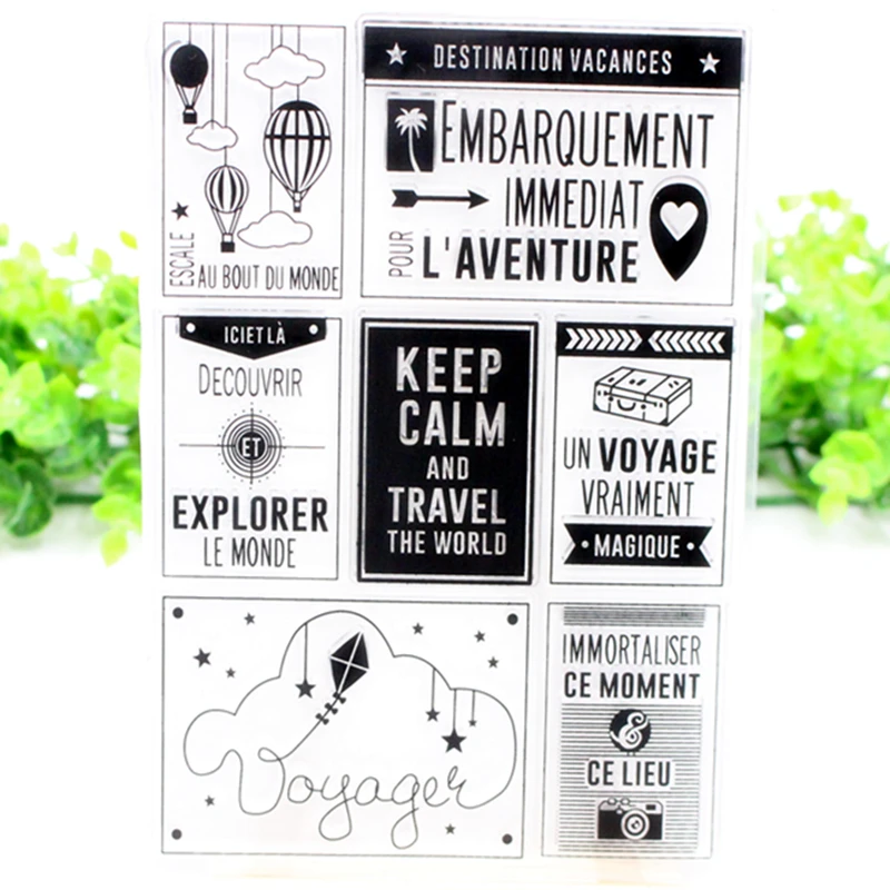 

SCS120 Balloon Silicone Clear Stamps for Scrapbooking DIY Album Cards Decoration Embossing Folder Craft Rubber Stamp Tools New