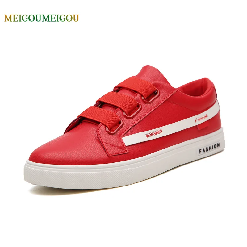 

MEIGOUMEIGOU Waterproof Upper Vulcanize Shoes Men Slip Resistant Slip-on Flat Casual Shoes Men Sewing Fashion Men Healthy Shoes