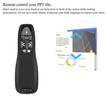 

New RF 2.4GHz Wireless Presenter Presentation 50m Range USB Remote Control Powerpoint PPT Clicker DOM668