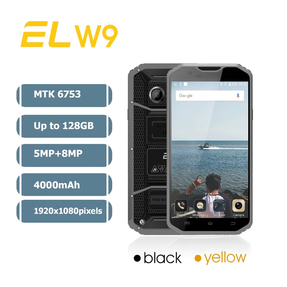 E & L W9 смартфон с 6 дюймовым дисплеем восьмиядерным процессором MTK6753 ОЗУ 2 Гб ПЗУ 16