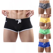 Mens Sports Running swimming trunks sunga hot swimsuit mens swim briefs Beach Shorts mayo sungas de praia homens#4JU06
