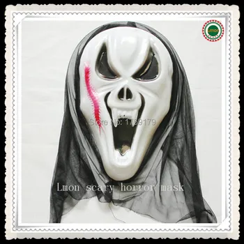 

Scary White Face Halloween Masquerade DIY Mime Mask Ball Party Costume Masks free shipping