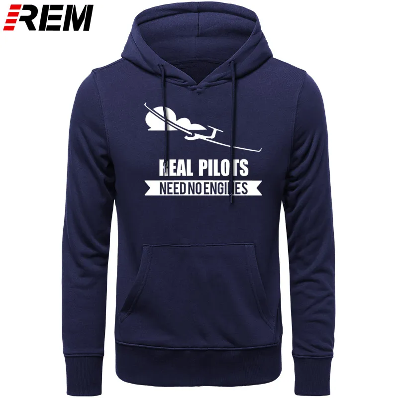 

Real Pilots Need No Engines Sailplane Or Glider design Sweatshirts men LONGsleeve print man cotton Brand Hoodies, Sweatshirts