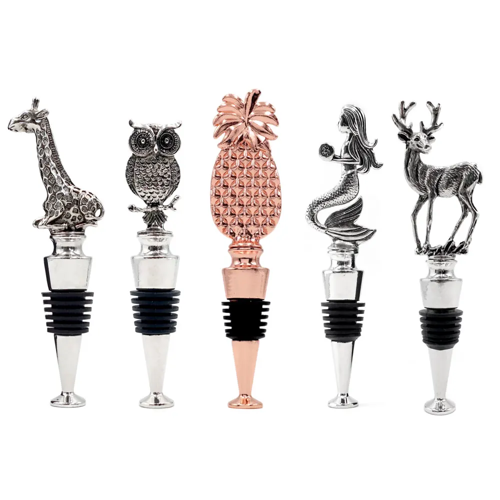 Homestia Deer Pineapple Wine Stopper Champagne Bottle Stopper Vacuum
