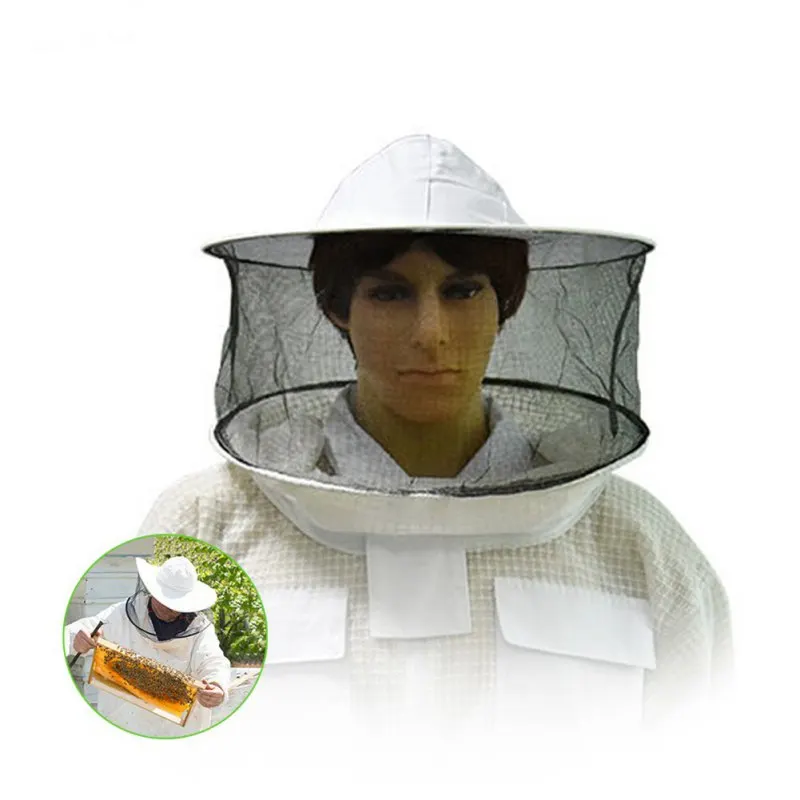 

Double Tiers Cloth Beekeeper Beekeeping Anti-bite Hat With Face Protective Net Outdoor Anti-mosquito Mask Cap Beekeeper Protecto