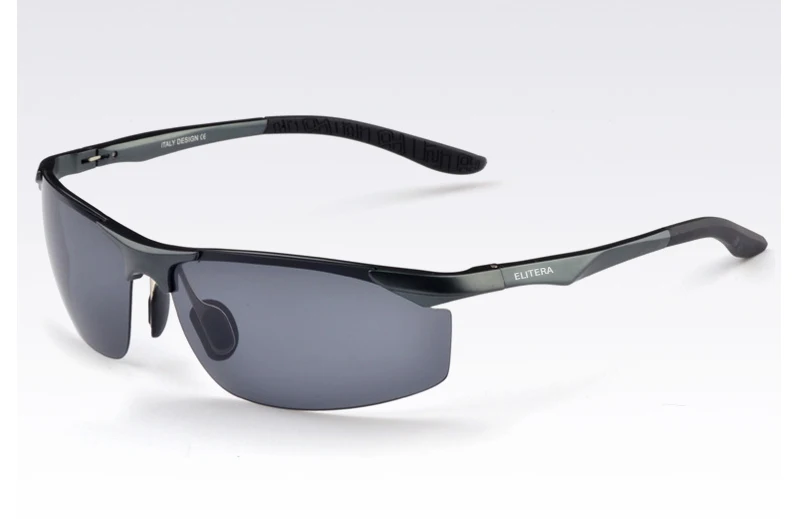 ELITERA алюминиевые поляризованные солнцезащитные очки, мужские классические брендовые дизайнерские очки для вождения, солнцезащитные очки E8179 - Цвет линз: gray gray