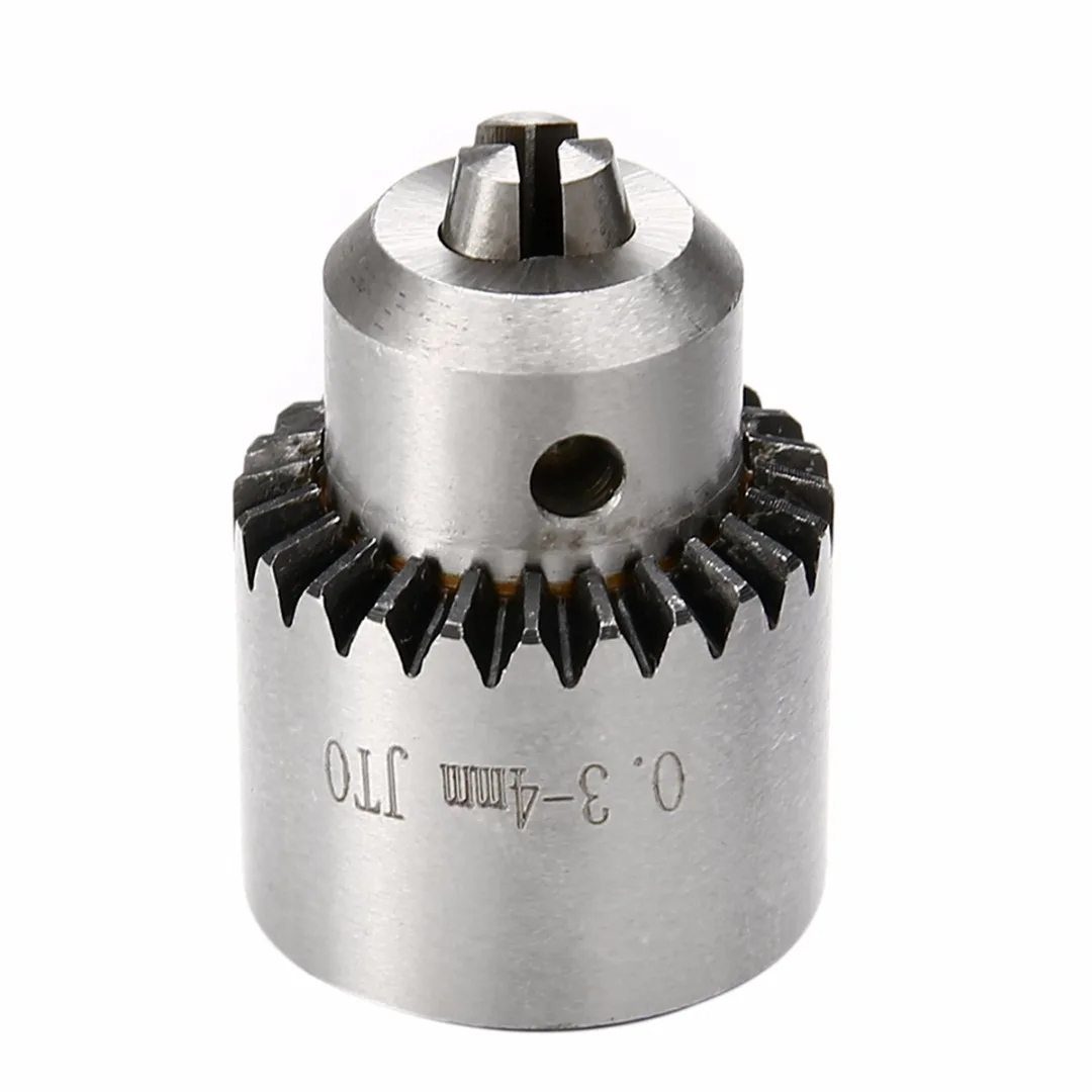 Micro Motor Drill Chucks Clamp 0.3-4mm With Spanner Key & 3.17mm Brass Mini Shaft Connecting Rod For Power Electric Drills