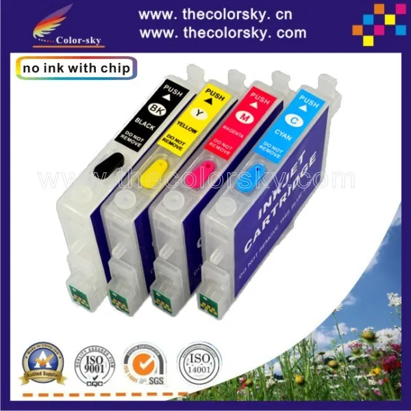 RCE551-554) 5 комплектов многоразовый Картридж струйный принтер картридж с чернилами для принтера Epson T0551 T0552 T0553 T0554 BK/C/M/Y(с чипом ARC