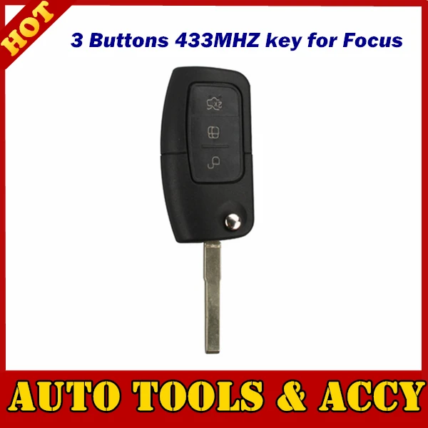 High Quality A+ Remote Flip Key 3 Buttons 433MHZ for Focus Top Free Shipping | Автомобили и мотоциклы