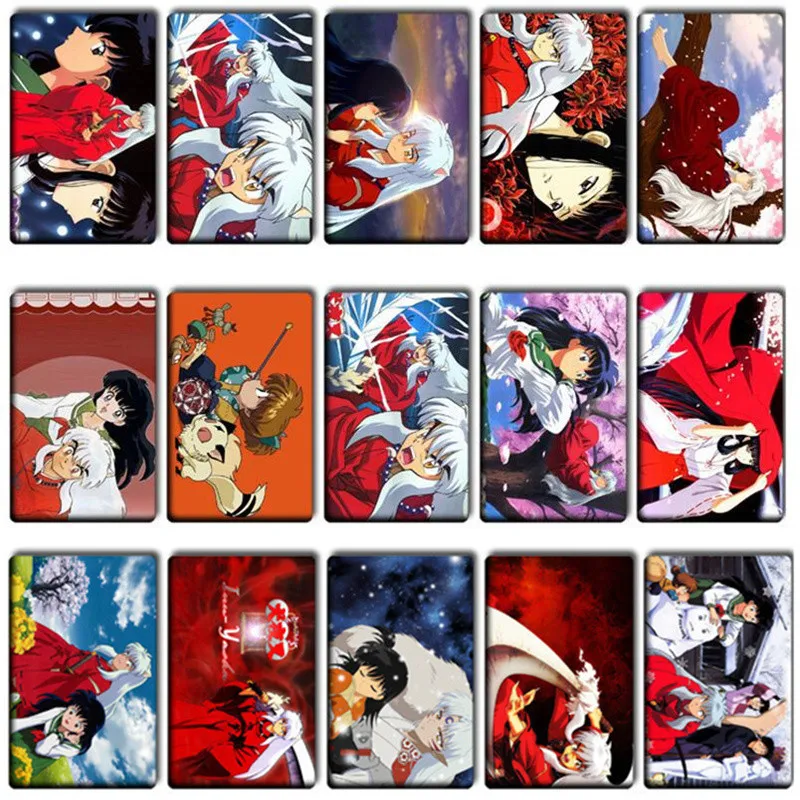 

50 pcs/lot Funny InuYasha Anime Stickers Toys Japanese GINTAMA Cute DIY Bank Bus ID Card Stickers Kids Birthday Party Gifts Toys