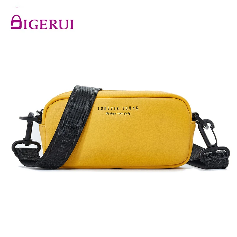 

Women Forever Young Letter Solid Color Fashion Casual Girl Streetwear Messager Girls Bags Crossbody Shoulder Bags Nylon PU Bag
