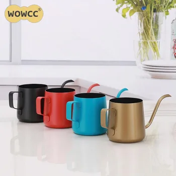 

Gooseneck Spout Kettle 250ml/350ml Thicken Stainless Steel Drip Coffee Kettle Colorful Coffee Pot Long Mouth Coffee Pot Teapot