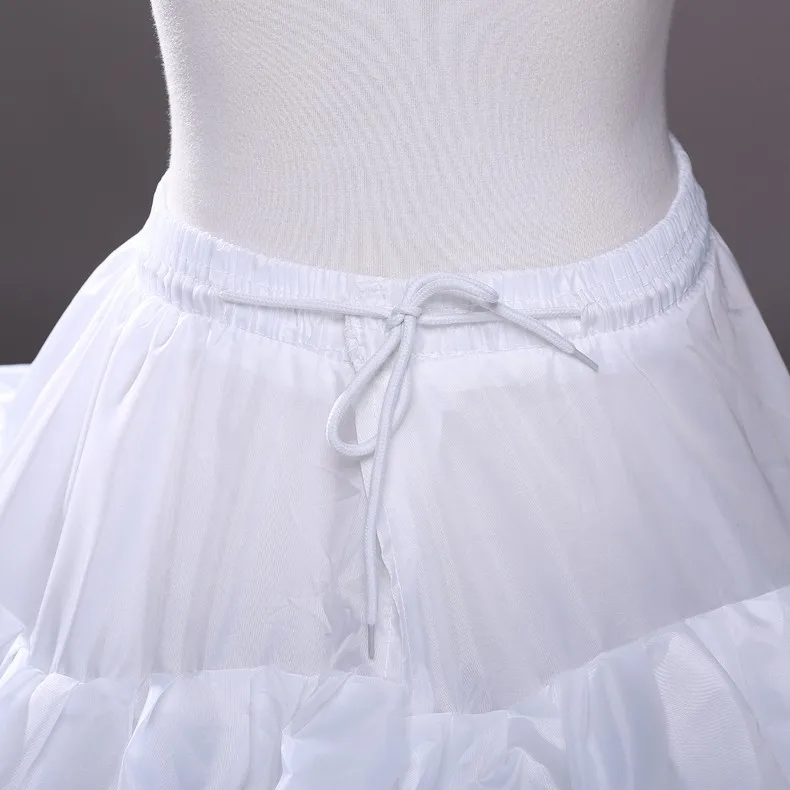 Горячая высокое качество белый 6 Обручи Нижняя Кринолин Нижняя юбка для свадебное платье
