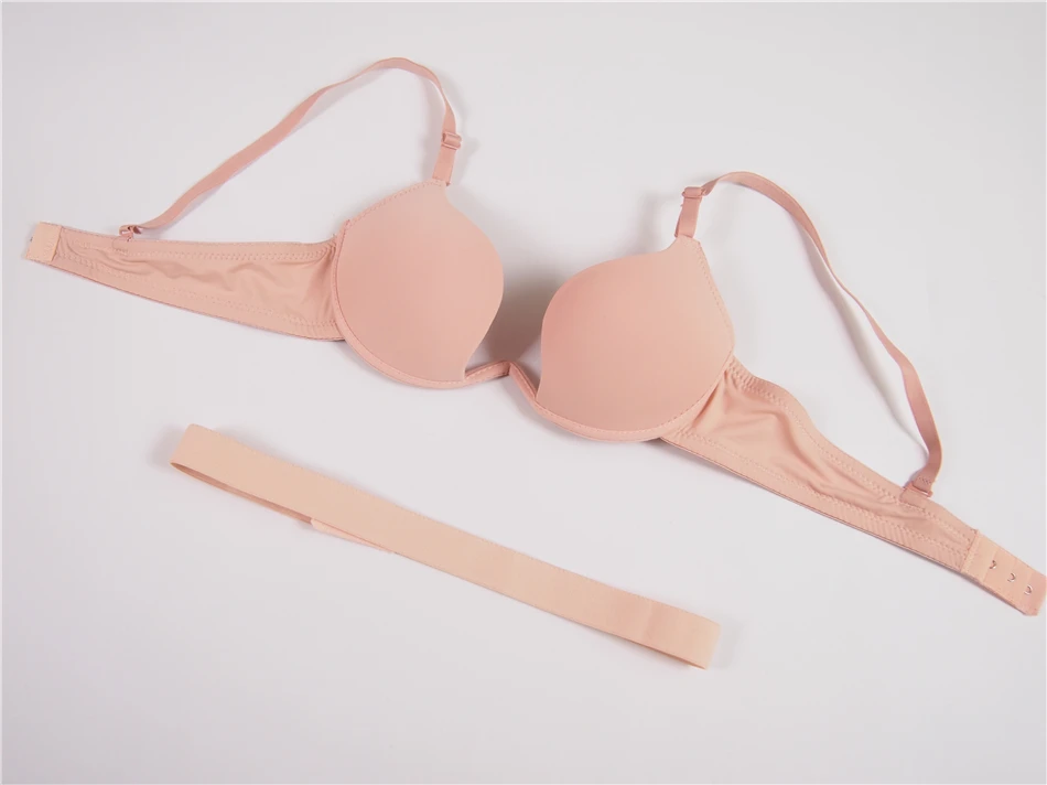 Top quality plunge bra seamless candy color women's lingerie push up underwire girl underwear sexy everyday hot bras 7 colors bra and panty sets