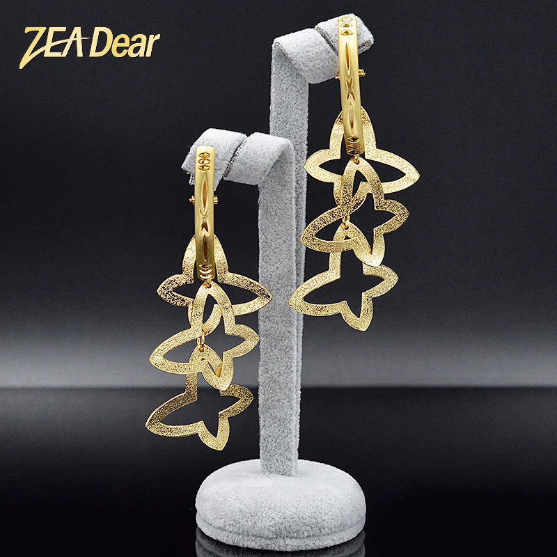 Ювелирные изделия ZEA Dear романтичные серьги со звездой для женщин длинные висячие