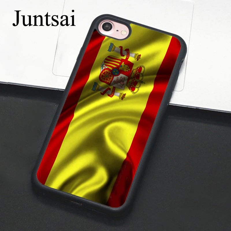 Juntsai Spain Waving Spanish Flag For iPhone 6 6s Plus Case Phone Cover