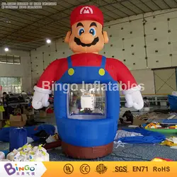 Марио Тип надувной наличные машины надувной куб для промо продажи надувной игры