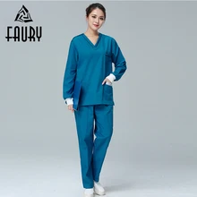 Унисекс, одежда для медсестер, больница, медицинская Рабочая форма, наборы скрабов, короткий рукав, v-образный вырез, топы, штаны, фармация, медицинский комбинезон