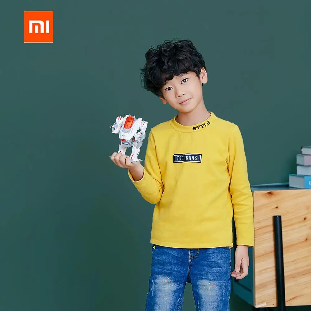 Xiaomi Youpin Bravokids робот строитель DIY строительные блоки РОБОТ строительство и кодирование комплект 54 в 1 костюм