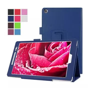 

3 in 1 Litchi Folding Stand Leather Smart Cover Case for Asus Zenpad 8.0 Z380 Z380C Z380KL +Stylus Pen + Screen Film