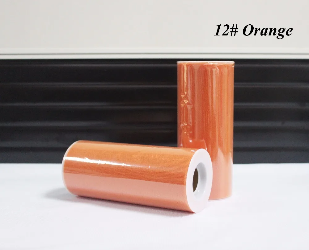 

/ Orange Color Nylon Tulle Rolls 6"X 25Yards