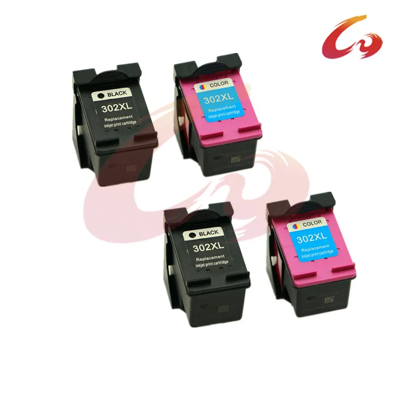 4 шт. для HP 302 XL картридж DeskJet 2130 1112 3630 3632 Officejet 4650 4652 4655 зависть 4516 4520 принтера |