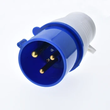 

Weatherproof Sockets big power 32 Amp 3 Pin Plug 220 - 250 Volt 2P+E Weatherproof IP44 32A Generator Heavy Duty KMS-023
