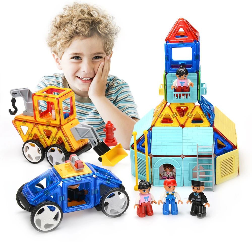 

1Pcs Big Size Single DIY Magnetic Building Blocks For LOL Gift Construct Magnet Designer Construction Educational Toys For Kids