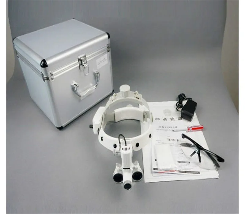 2.5X 3.5X Dental Binocular Loupes Glasses surgical magnifier with headlight-14