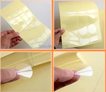 

20mm round/circle blank transparent/clear PVC/Vinyl waterproof labels stickers, free shipping sealing/seal sticker