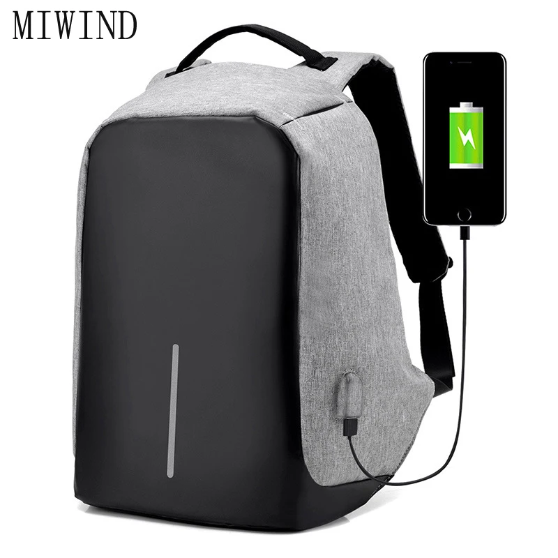 

Men Capacity Bag USB Charging Laptop Backpacks School Backpack Bag Men Women Travel Bags Mochila Masculina Boy Laptop TSN361