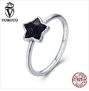 VOROCO,, настоящее 925 пробы, серебряные, винтажные, Лондонский город, кольца для женщин, модные, вечерние, свадебные, роскошные, хорошее ювелирное изделие, подарок BKR474