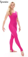 Speerise Womens Sleeveless Catsuit Ladies Tank Stirrup Unitard Adult Spandex  Ballet Unitard Bodysuit Costume