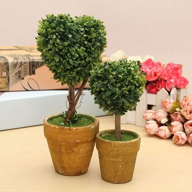 Wedding Arrangement Artificial Garden Gr Buxus Boxwood Wedding Arrangement Artificial Garden Gr Buxus Boxwood Topiary Landscape Fake Trees Pots Plants