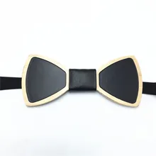 Стиль, модный деревянный свадебный галстук ручной работы, деревянный галстук-бабочка для мужчин, аксессуары для одежды, Мужской деревянный галстук-бабочка