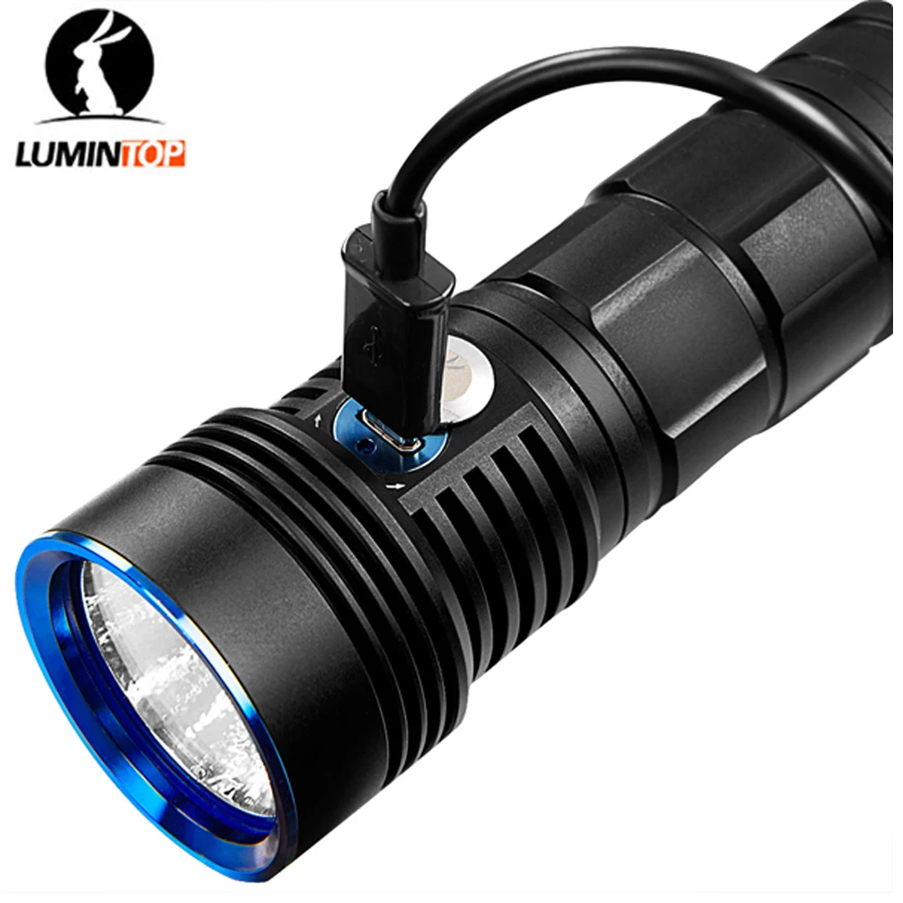 

LUMINTOP ODF30C USB Charging Flashlight CREE XHP 70.2 max 3500 lumen tactical torch beam distance 280 Meter 5 working mode light