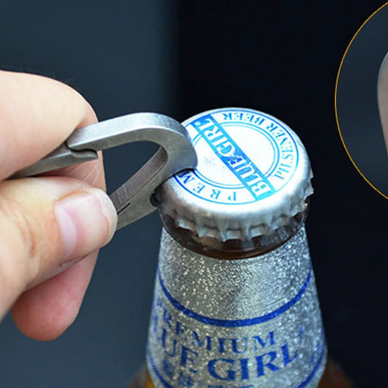 Stainless steel hook hangs / carabiner / bottle opener / anti-theft multifunctional EDC tools Stainless steel hook hangs / carabiner / bottle opener / anti-theft multifunctional EDC tools