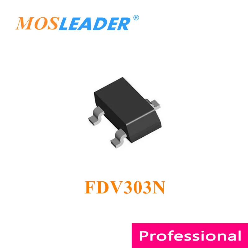Mosleader FDV303N SOT23 3000 шт. FDV303 20 в 25 N-Channel высокое качество сделано Китае оригинал |