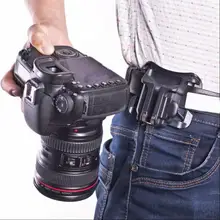 Быстрая загрузка вешалка для кобуры Быстрый Ремень DSLR камера поясной ремень пряжка Кнопка крепление клип сумки для видео камеры для sony Canon Nikon